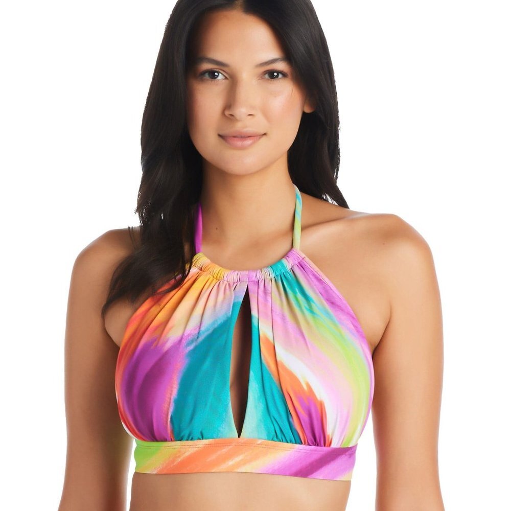 Bleu Rod Beattie Splash Out High Neck Key Hole Bikini Top